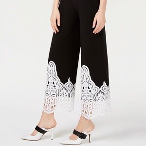 NWT Alfani Lace Trim Pull on Pants Size XL/16